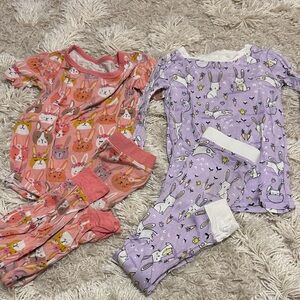 Little Sleepies Pink and Purple Kids Pajama Set